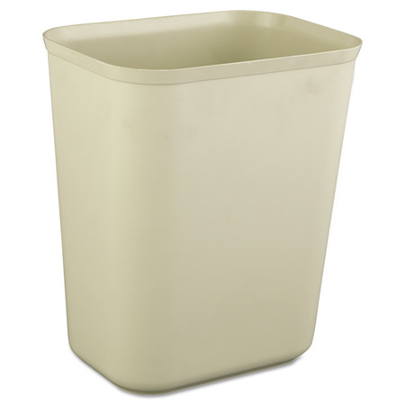 Rubbermaid Commercial 1.75 gal. Rectangular Trash Can FG254000BEIG